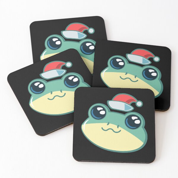 Item preview, Frog With A Christmas Hat | Kawaii Frog Christmas designed and sold by THROUGH-LIFE.