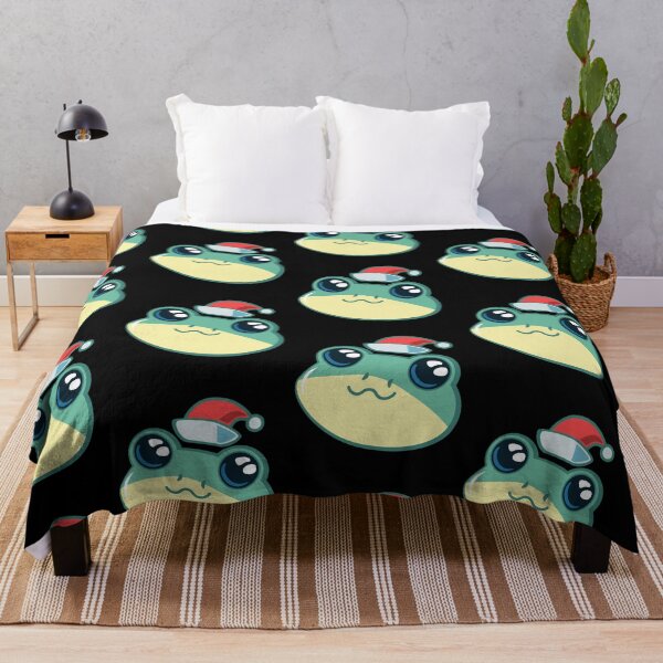 Item preview, Frog With A Christmas Hat | Kawaii Frog Christmas designed and sold by THROUGH-LIFE.