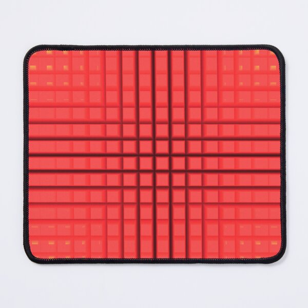 Item preview, Scarlet Cross Grid - Digital Abstract Art 3d Cube Pattern designed and sold by Dator-Abstracts.