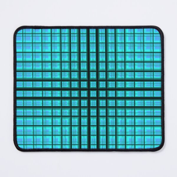 Item preview, Sapphire Cross - Digital Abstract Art 3d Cube Grid Pattern designed and sold by Dator-Abstracts.