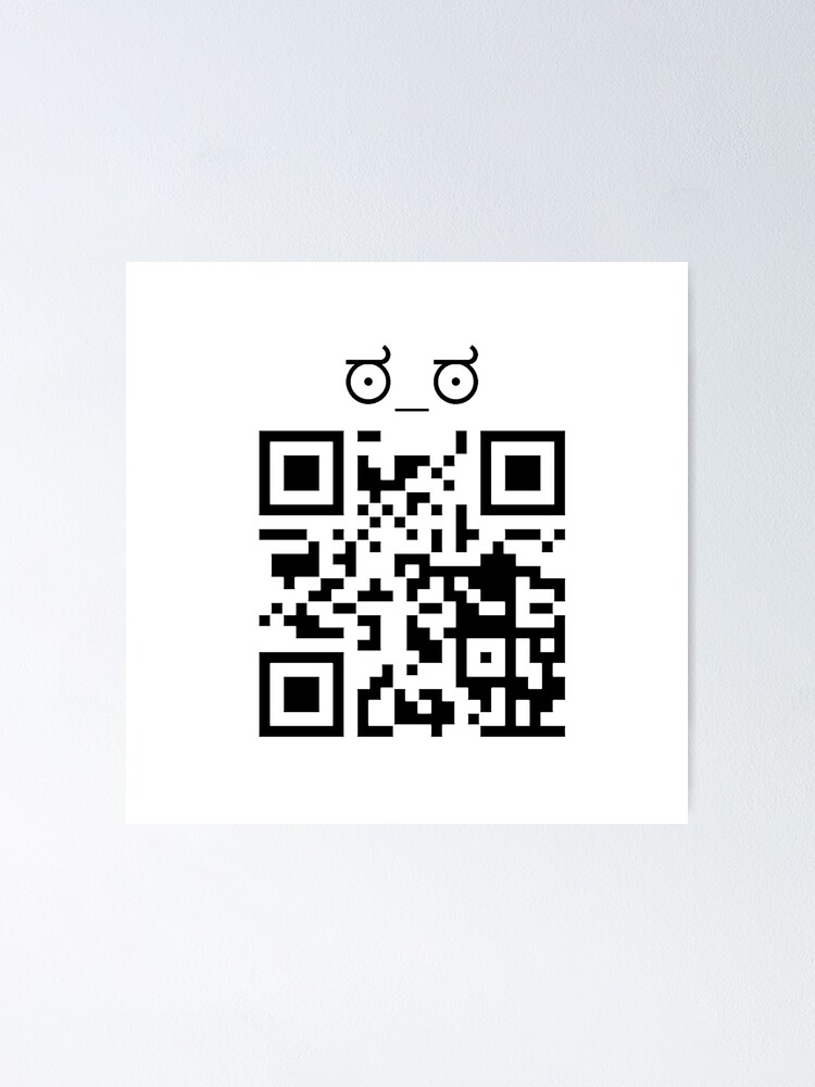 "Rick Roll QR Code" Poster for Sale by TheLazyCompany | Redbubble