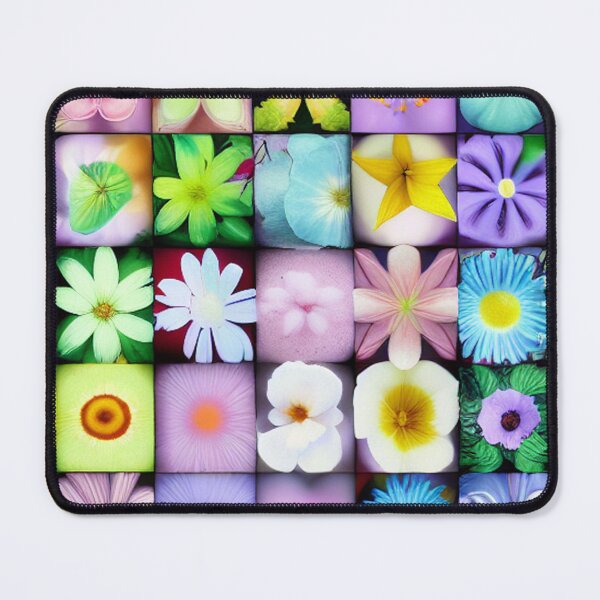 Item preview, Flowers pattern grid designed and sold by aiartoday.