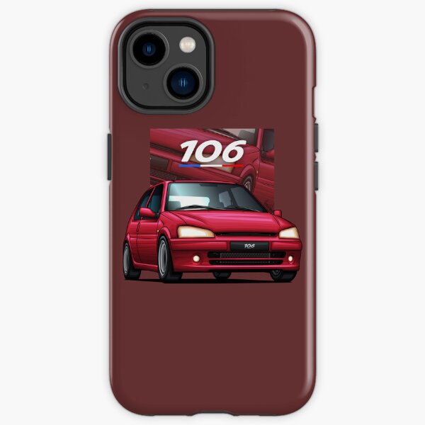 Peugeot 106 Rallye GTI Rouge Coque antichoc iPhone