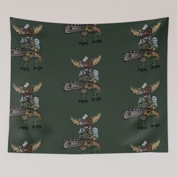 Item preview, Gremlins Stripe Gremlin with his chainsaw  designed and sold by LoganMDesigns.