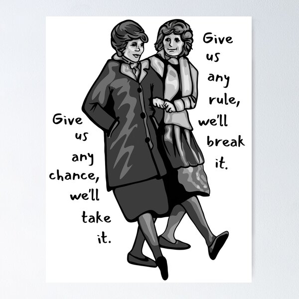 Laverne and Shirley - Friendship Quote | Art Board Print