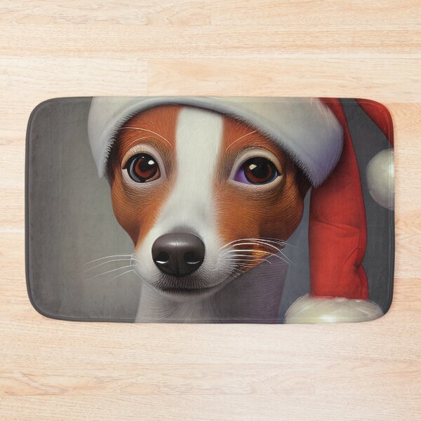 Item preview, Christmas Basenji Wearing A Santa Hat designed and sold by ZenEverAI.