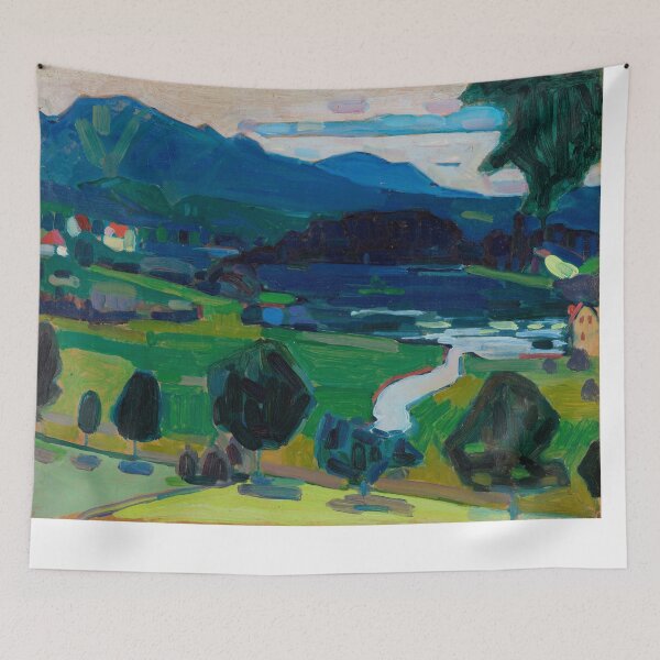 Item preview, Wassily Kandinsky Murnau – View over the Staffelsee (1908)  | Wassily Kandinsky Paintings  designed and sold by TeeARTHY.