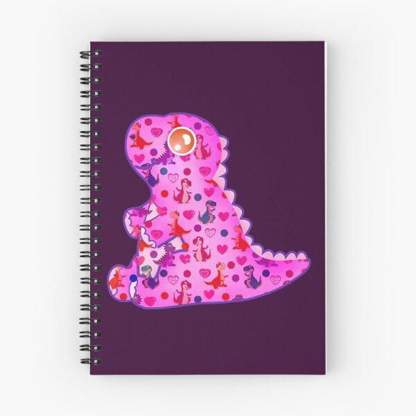 Item preview, Pink dinosaur silhouette patterns designed and sold by Astralia.