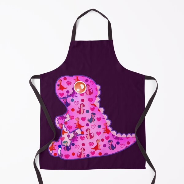 Item preview, Pink dinosaur silhouette patterns designed and sold by Astralia.