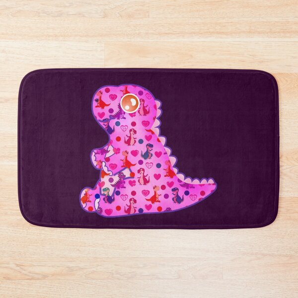 Item preview, Pink dinosaur silhouette patterns designed and sold by Astralia.