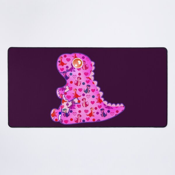 Item preview, Pink dinosaur silhouette patterns designed and sold by Astralia.
