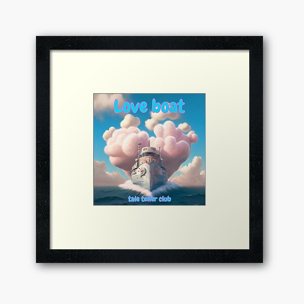 Love Boat by Tale Teller Club Record Cover Art by iServalan CDM Music Track Framed Art Print