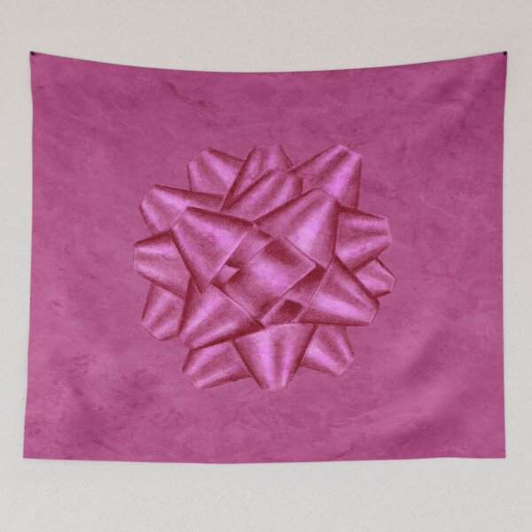 Item preview, star bow - pink marbled version designed and sold by SylvieG18.