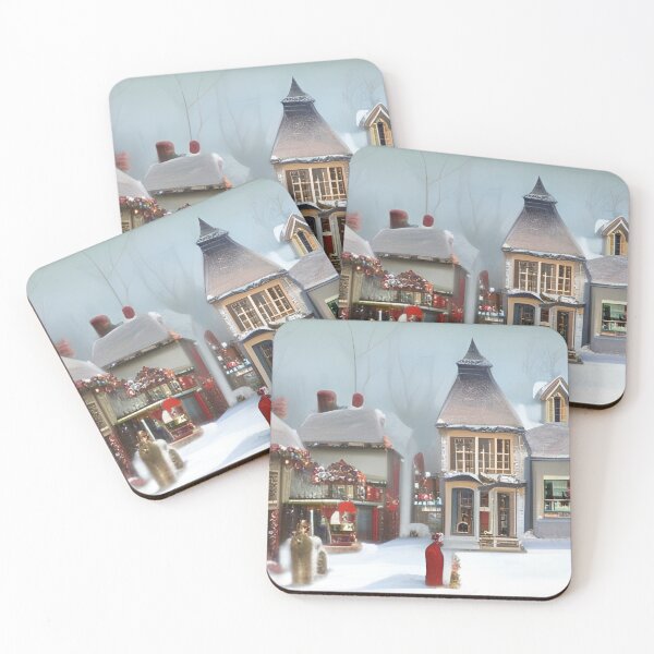 Item preview, Victorian Town at Christmas designed and sold by Poetic Patterns Studio.