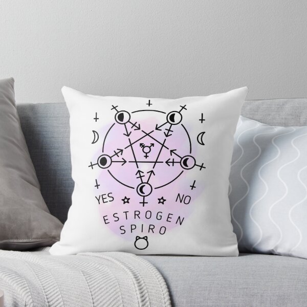 Item preview, Large Goth Trans Pentagram (dark on light, femme, spiro) designed and sold by Alix Poulsen.