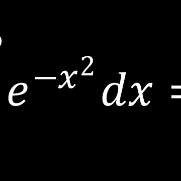Artwork thumbnail, Math Equations: Gaussian Integral - Math And Calculus Basics by ScienceCorner