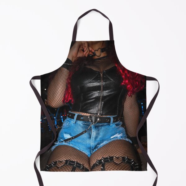 Item preview, Redhead girl model beauty dark night aesthetic fishnet punk gothic designed and sold by Luke Veils.