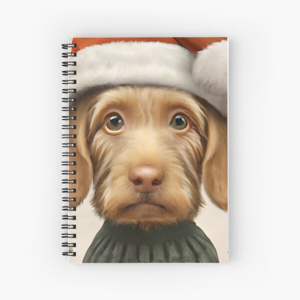 Aperçu de l'œuvre Noël Basset Fauve de Bretagne coiffé d'un bonnet de noel créée et vendue par ZenEverAI.