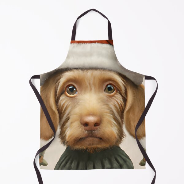 Item preview, Christmas Basset Fauve de Bretagne Wearing A Santa Hat designed and sold by ZenEverAI.