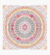 Pastell böhmische Mandala Fotodruck