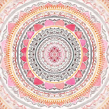 Artwork thumbnail, Pastel Bohemian Mandala by TigaTiga
