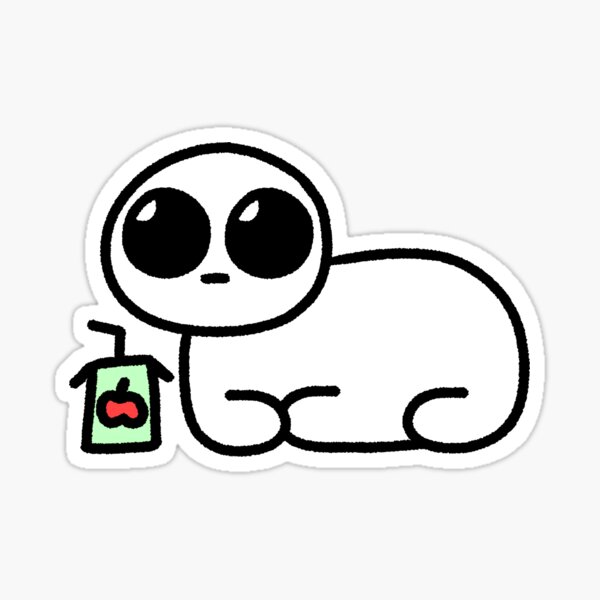 Item preview, Autism Creature Drinking Apple Juice designed and sold by TheDangerGoose.