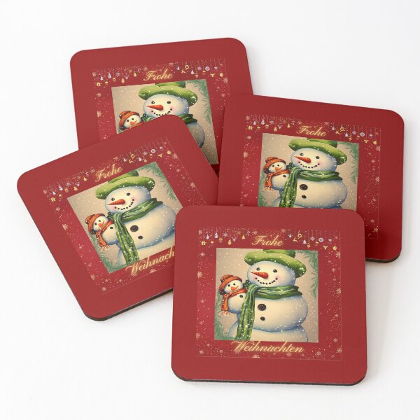 Artikelvorschau, Frohe Weihnachten von Schneemann und Schneebaby entworfen und verkauft von DreamyEscapism.