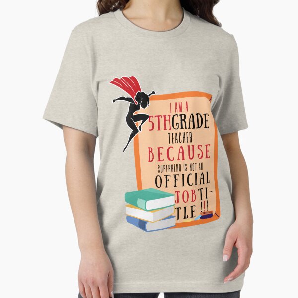Item preview, 5th Grade Teacher Appreciation Superhero designed and sold by superteachers.