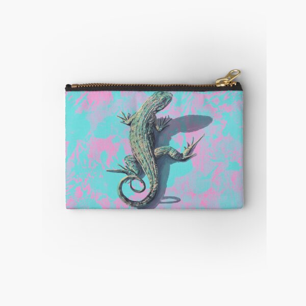 Item preview, Jazzy Tropical Lizard Painting - Hot Pink + Cool Blue designed and sold by Tiff-Designs.
