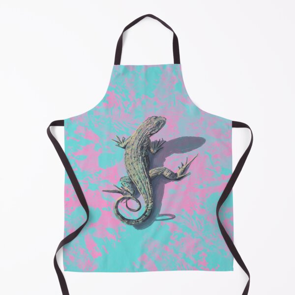 Item preview, Jazzy Tropical Lizard Painting - Hot Pink + Cool Blue designed and sold by Tiff-Designs.