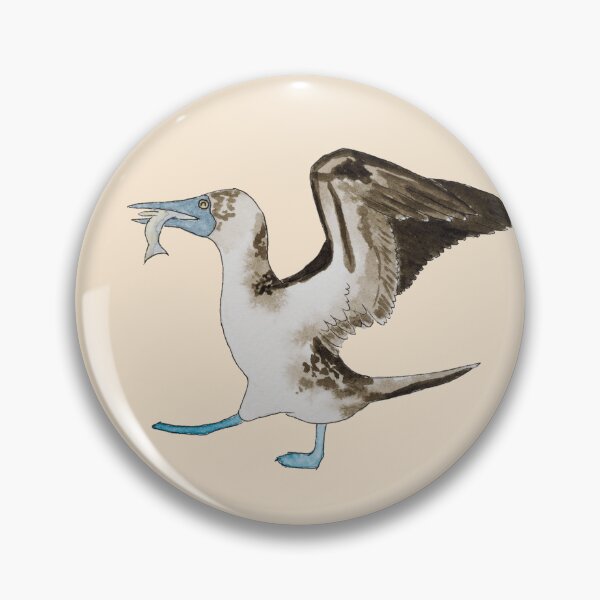 Item preview, Happy Blue Footed Booby Snack Time designed and sold by Nicky Rollings.
