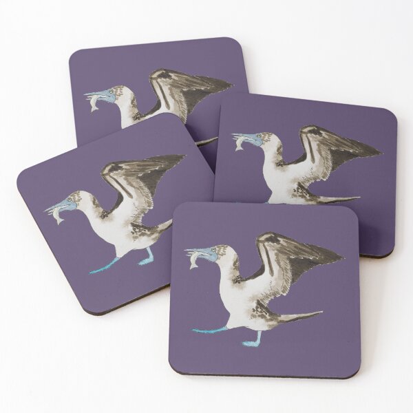 Item preview, Happy Blue Footed Booby Snack Time Dark designed and sold by Nicky Rollings.