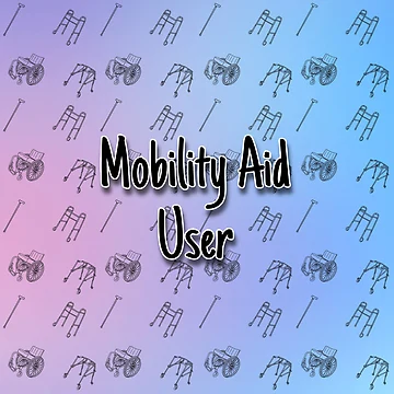 Artwork thumbnail, Mobility Aid User by Rue-Red-Rye