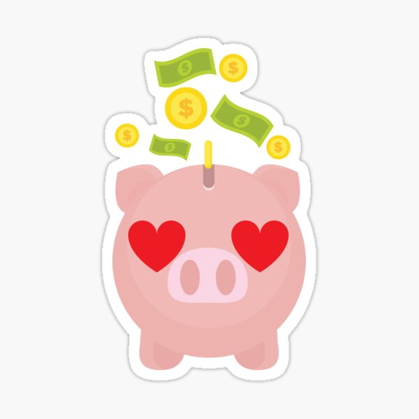 Item preview, Piggy Bank Emoji   designed and sold by HippoEmo.