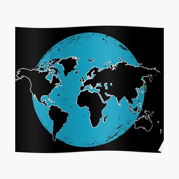 "World Map" Poster for Sale by Krapka Redbubble