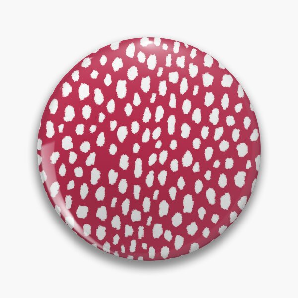 Handmade Polka Dot Paint Brush Pattern (White/Pantone Very Peri