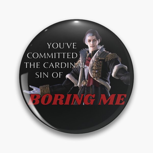 Item preview, The Cardinal Sin of Boring Me Emet-Selch designed and sold by Ellie Forder Condon.