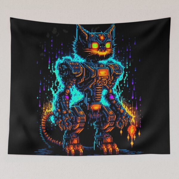 Item preview, Robot Cat designed and sold by 9LivesCats.