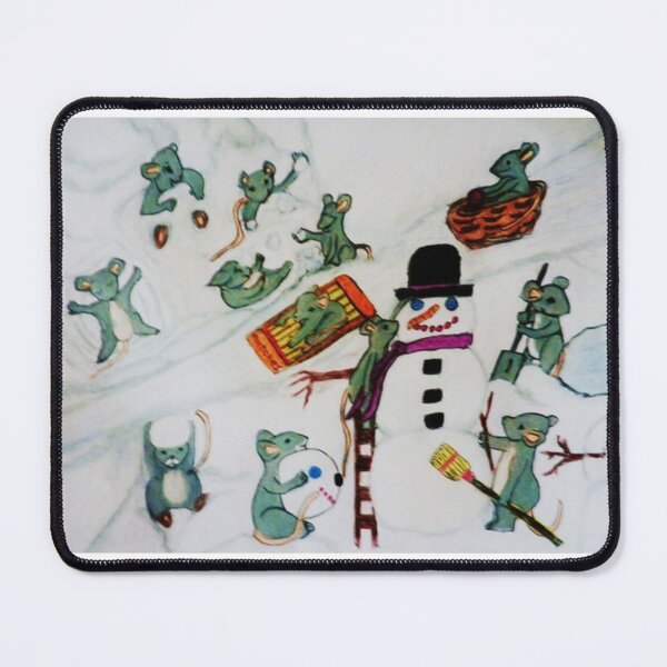 Item preview, FIELD MICE BUILD A SNOWMAN designed and sold by JoAnnHayden.