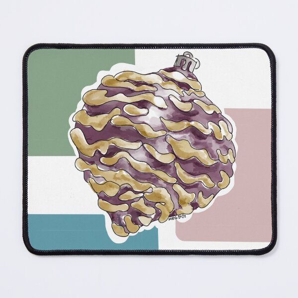 Item preview, Classic Christmas Pinecone Ornament Gold and Eggplant designed and sold by SwayzeStudio.