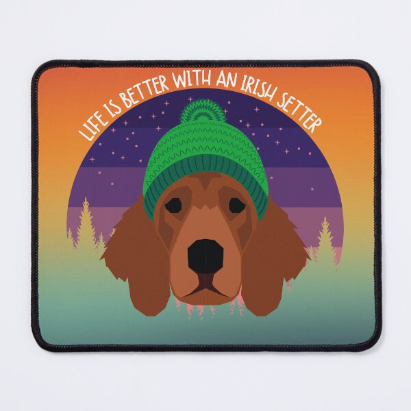 Item preview, Adorable "Better With Irish Setter" retro sunset designed and sold by Write-to-Rebel.