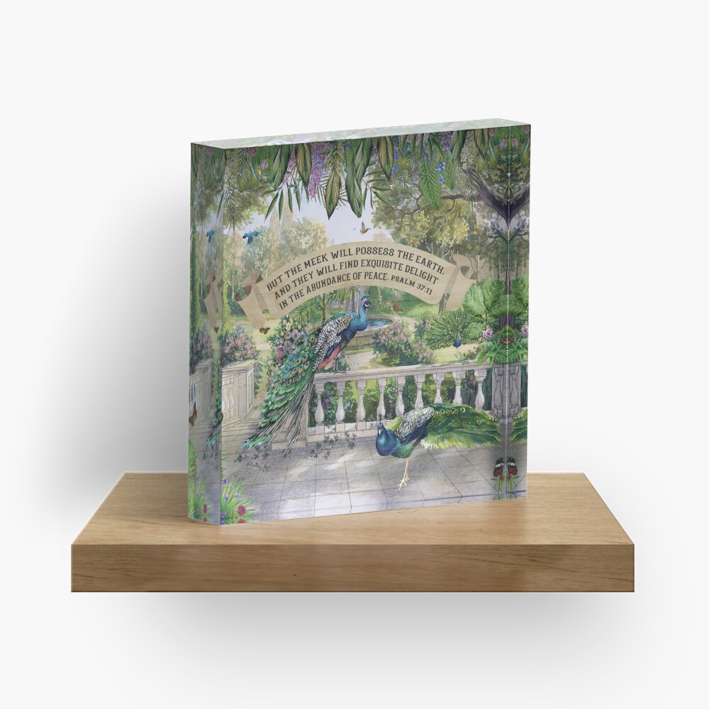 PSALM 37:11 Acrylic Block