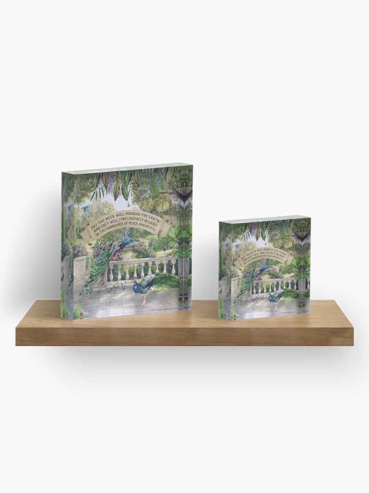 Alternate view of PSALM 37:11 Acrylic Block