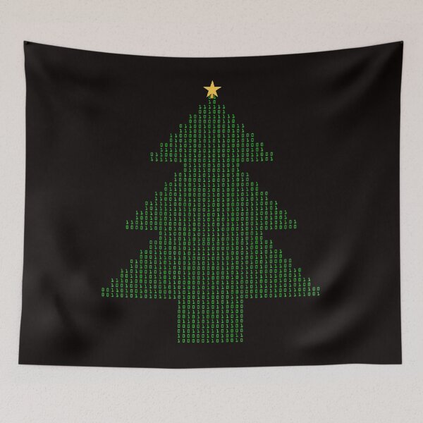 Item preview, Binary code Christmas Tree Programmer Coder Xmas designed and sold by Buyeseoshop.