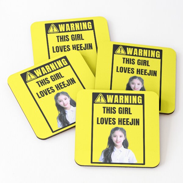 Item preview, loona warning sign: heejin (female) designed and sold by loonaluvdesigns.
