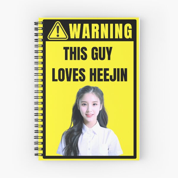 Item preview, loona warning sign: heejin (male) designed and sold by loonaluvdesigns.