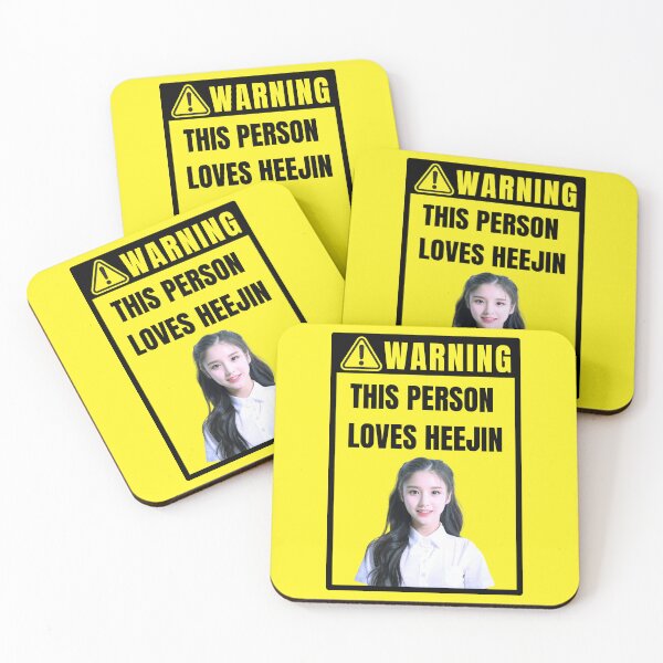 Item preview, loona warning sign: heejin (gender neutral) designed and sold by loonaluvdesigns.