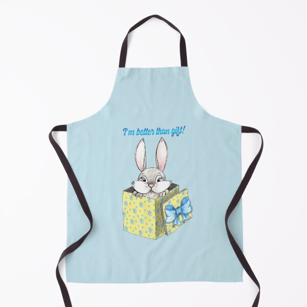 Item preview, I am better than gift, Watercolor christmas rabbit, yellow gift box, christmas background, new year cute gift designed and sold by Sunflower-7.