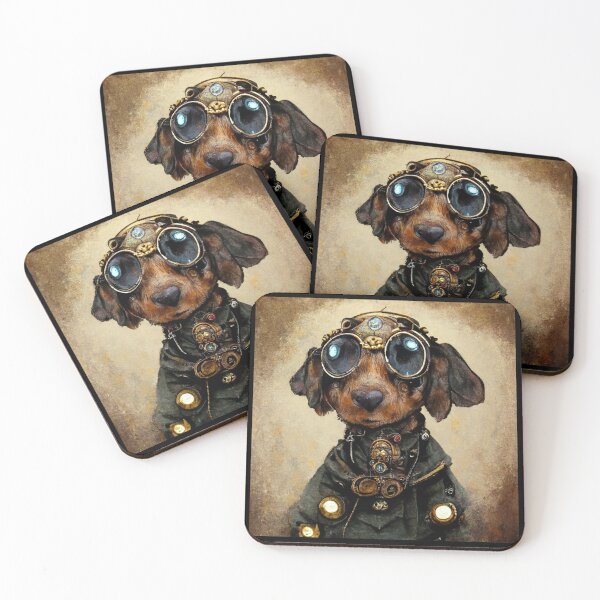 Item preview, Steampunk Dog (Dachshund) designed and sold by Artsytee Lab.