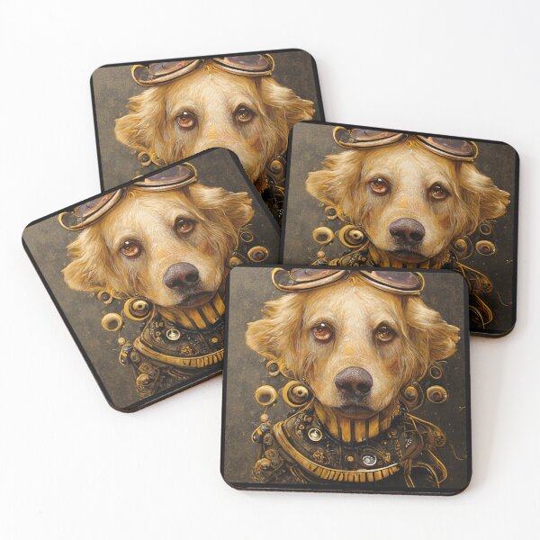 Item preview, Steampunk Dog (Golden Retriever) designed and sold by Artsytee Lab.
